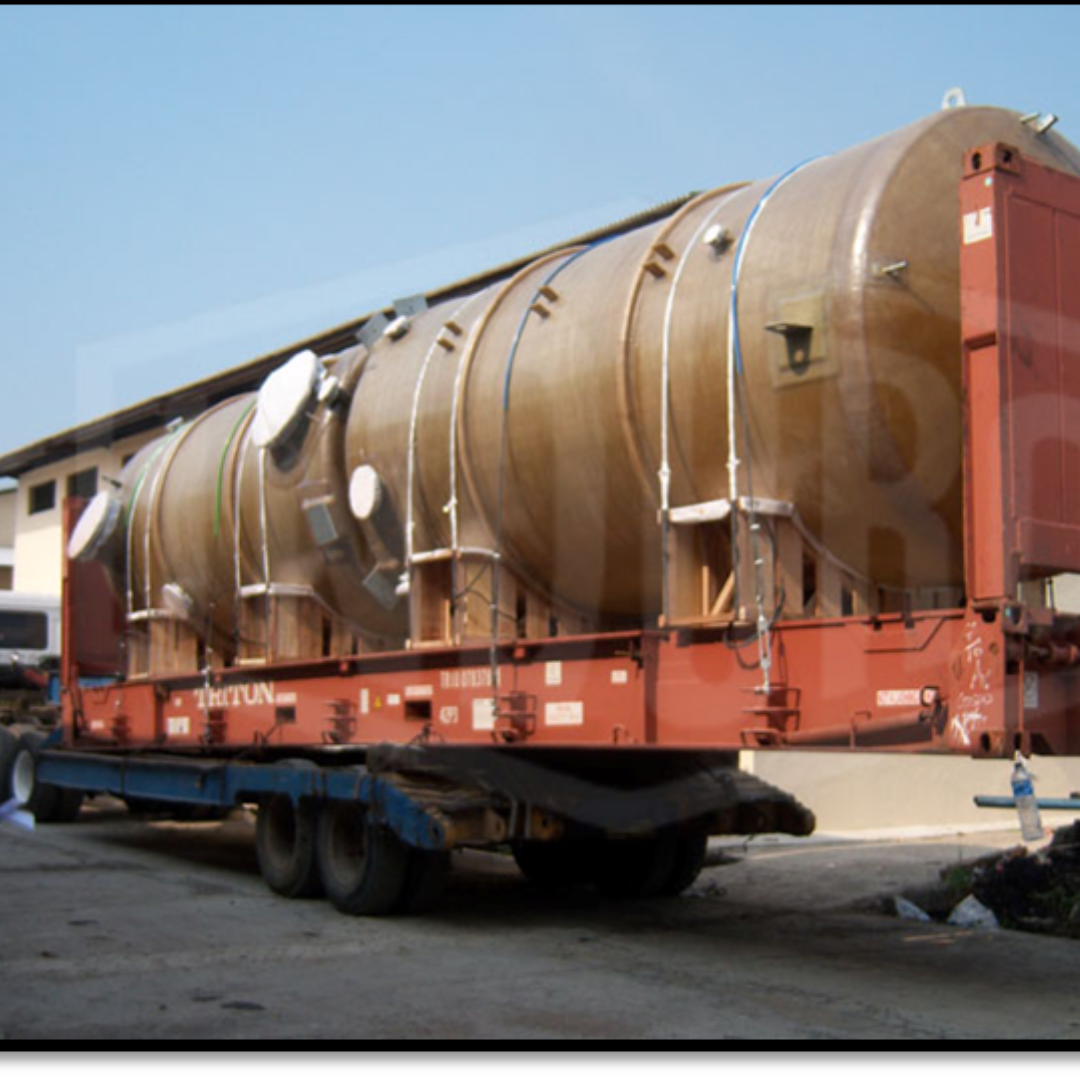 FRP Hypochlorite Recycle Tank and FRP Hydrochloric Acid Cleaning Tank