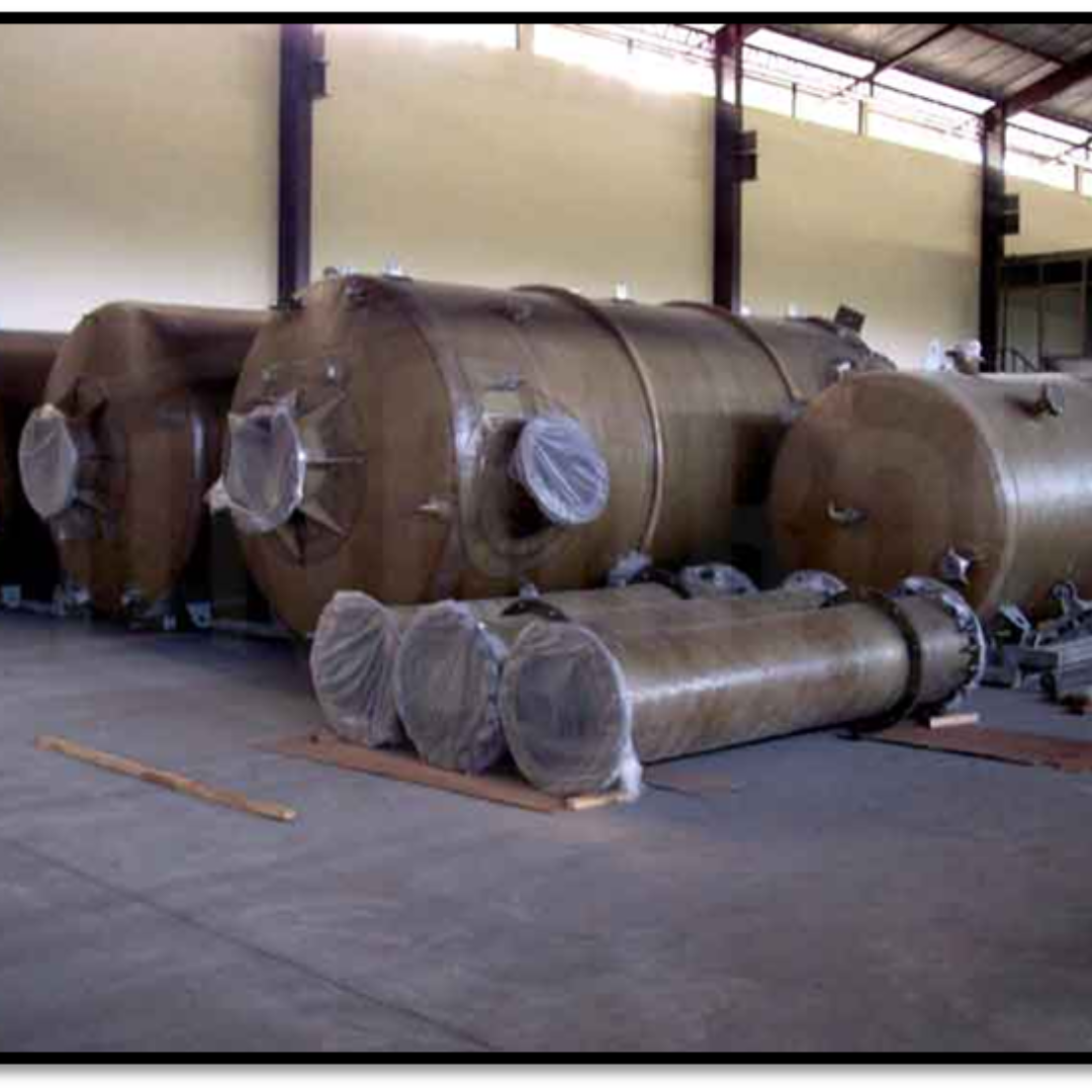 FRP Hypochlorite Recycle Tank and FRP Hydrochloric Acid Cleaning Tank